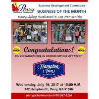 (2017) Business of the Month - Hampton Inn