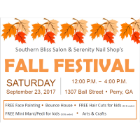 (2017) Fall Festival - Serenity Nail Shop and Southern Bliss Salon