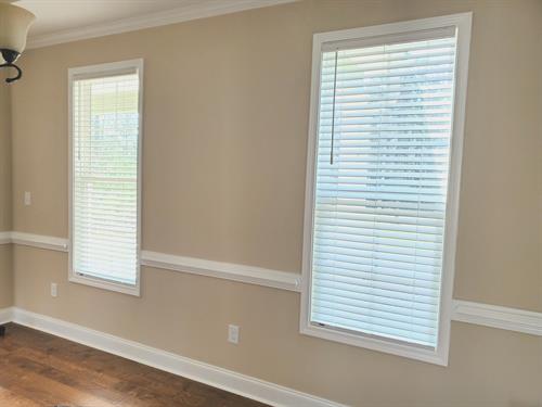 Smart Privacy Faux Wood Blinds