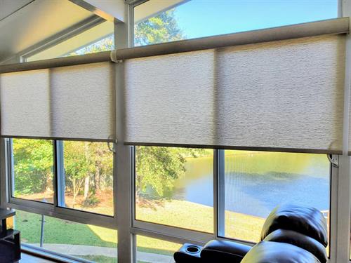 Motorized Roller Shades with Remote