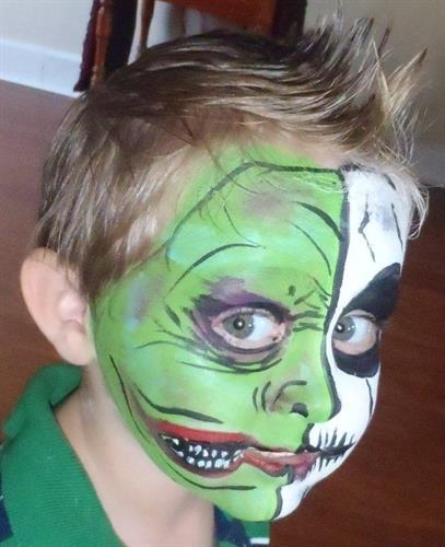 Half-Half design face art