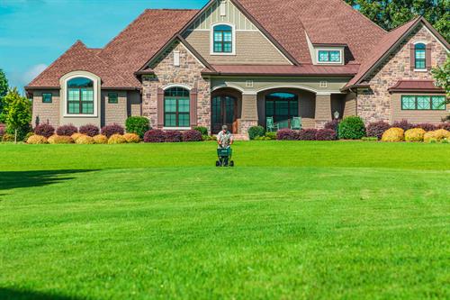 Fertilizing a yard