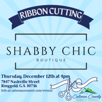 Shabby Chic Ribbon Cutting