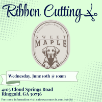Sweet Maple Ribbon Cutting