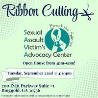 Sexual Assault Victim's Advocacy Center Ribbon Cutting