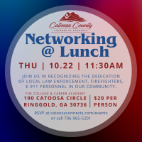 Networking at Lunch Chamber Luncheon (October '27)