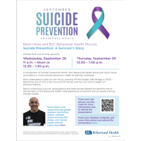 Kevin Hines and BJC Behavioral Health Discuss Suicide Prevention: A Survivor’s Story