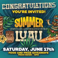 Luau Party at Buddy's Home Furnishings!