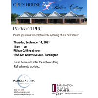 Parkland PRC Grand Opening & Ribbon-cutting