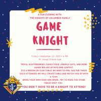 Game Knight with the Knights of Columbus