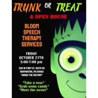 Trunk or Treat &amp; Open House Bloom Speech Therapy