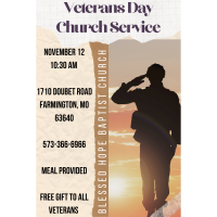 Veterans Day Church Service