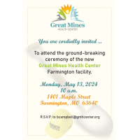 Ground Breaking for Great Mines Health Care
