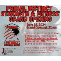 Primal Instinct Strength & Fitness GRAND OPENING!