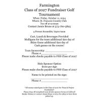 Farmington Class of 2027 Fundraiser Golf Tournament