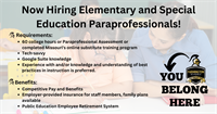 Farmington School District Elementary Classroom Paraprofessional
