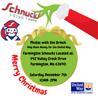 Photos with The Grinch to support The United Way of St Franois County!