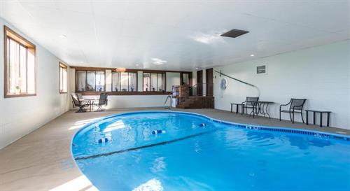 Our heated salt-water indoor pool! Our heated salt-water indoor pool!