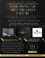 Band Showcase ~ Fan Fair Meet & Greet at Fyre Lake Winery