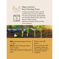 Hope Garden Seed Starting Party