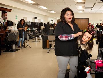 Cosmetology & Barbering, like all of our Career Tech programs, has a nearly 100% job placement rate after graduation.
