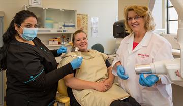 Dental Assisting students do their clinical rotations at a variety of public and private dental clinics in the area