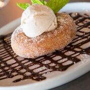 Wrap up your dining experience with a BLK Cronut.