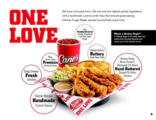 WE SERVE ONLY THE MOST CRAVEABLE CHICKEN FINGER MEALS. IT’S OUR ONE LOVE.