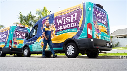 Wish Granted Plumbing arrives clean and prepared to solve your plumbing problems
