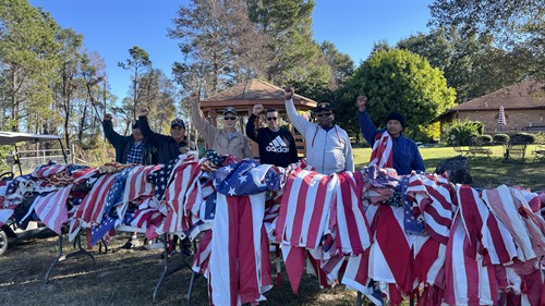 Preparing to honor our flag with a proper flag retirement ceremony