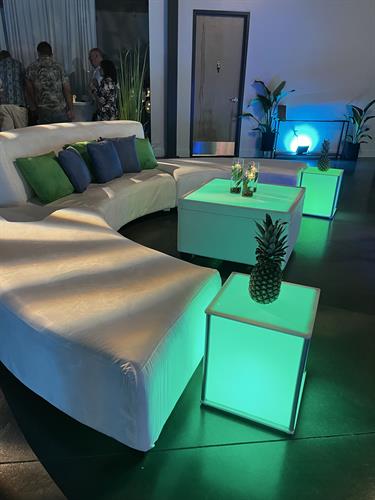 Event Furniture, Wireless LED Uplighting, LED Furniture & Game Rentals
