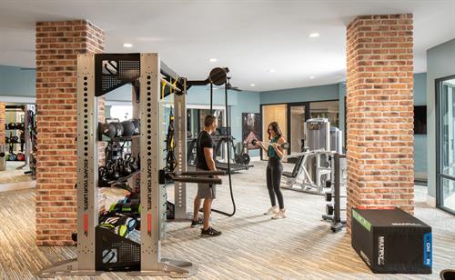 Fitness Center with Virtual Trainer