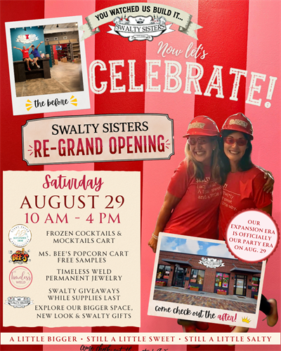 Re-Grand Opening - Double the Swalty - August 29, 2026