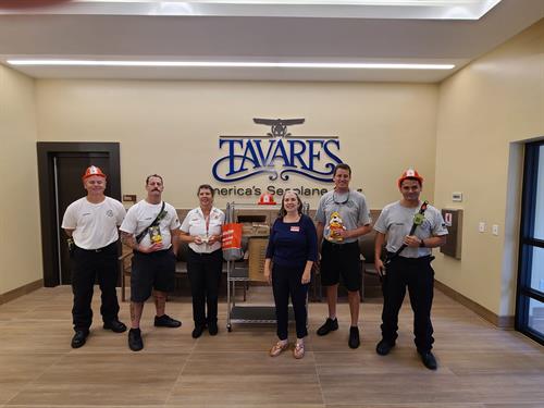 Celebrating Fire Safety Week with the Tavares Fire Department.Make sure to thank a fireman.