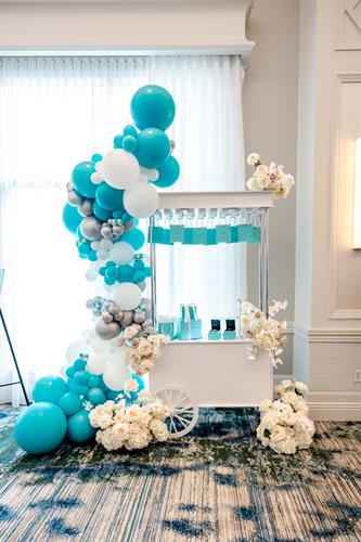 Tiffany Raffle Cart Demi-Arch