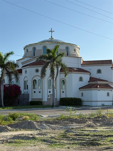 Specialty dome and window cleaning for buildings with complex architectural features.