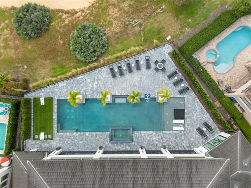 aerial pool golf course