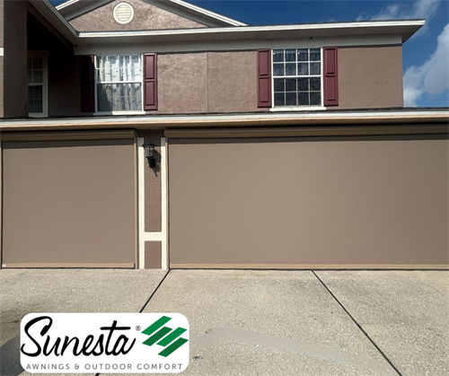 Sunesta retractable screens on garage doors 