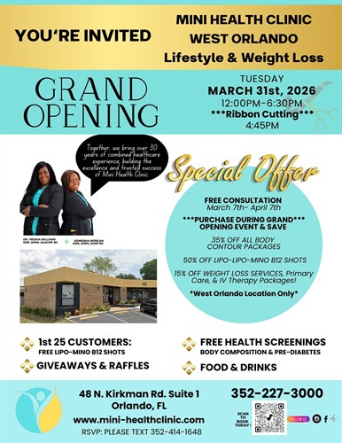 Mini Health Clinic West Orlando Grand Opening 