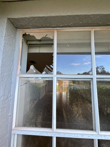 Broken Glass Repair (Before)