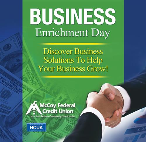 Discover Business Solutions to Help Your Business Grow! Come to McCoy's Business Enrichment Day!