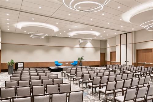 Civic Ballroom for larger meetings and events - Theatre-style Setup Civic Ballroom for larger meetings and events - Theatre-style Setup