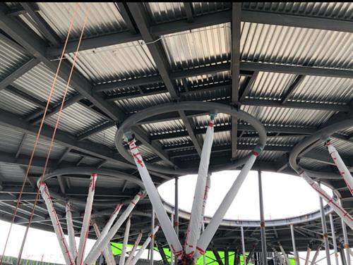 Our SM675-CL Deck being used on the YVR expansion project