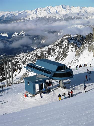 our SM Diamond Rib used ion this Whistler ski lift