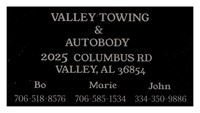 VALLEY TOWING AND AUTO BODY