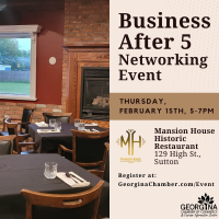 Business After 5 - Mansion House Historic Restaurant