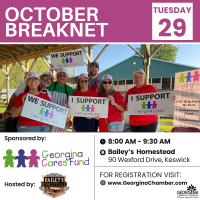 October BreakNet sponsored by the Georgina Cares Fund