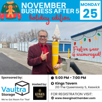 Business After 5 - Kings Tavern sponsored by Vaultra Storage