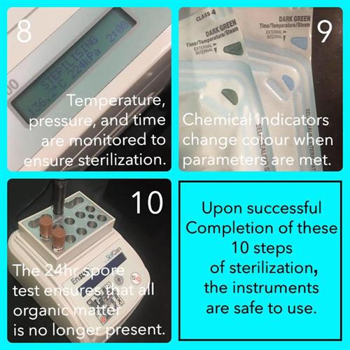 We are equipped to ensure guaranteed sterilization.