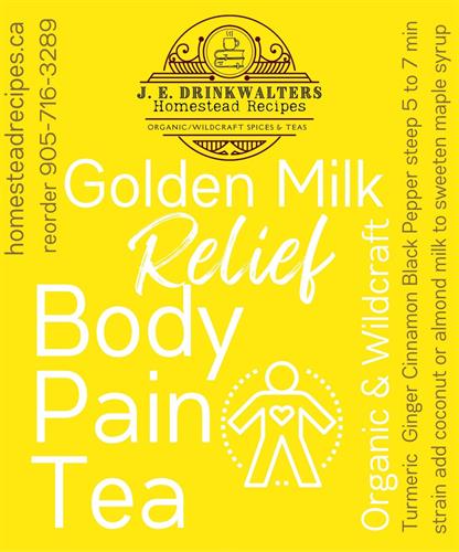 Golden Milk Body Pain Turmeric Spice Tea